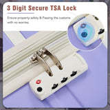 Hardshell Luggage Sets with Bags Lightweight Suitcase Double Spinner Wheels with TSA Lock ,Single N732P193484I