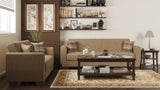 PrimeNest Zerova Collection Upholstered Convertible Sofabed with Storage, Brown B030P286469