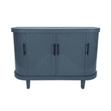 Modern Curved Sideboard 47.2-Inch Decorative Storage Cabinet Wooden Console Table Coffee Bar Cabinet W757P190337