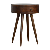 Nordic Chestnut Circular Bedside B182P166532