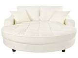 55" Modern Chaise Lounge Sofa Bed Upholstered Sofa Couch with Tufted Seat and Detachable Pillows for N719P256002A