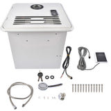 RV Tankless Instant Water Heater Propane Gas 15x15 in 12V 42000 BTU w/Controller 61755997