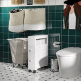 ZUN Bathroom Side Storage Cabinet - White （Prohibited by WalMart） 06312273