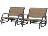2PCS Outdoor Glider Chair 83597395