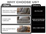 Upholstered Human Dog Bed for Adults and Pets, Foldable Lazy Sofa Bed with 5 Adjustable Position, W2699P535458