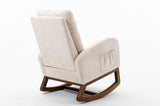 ZUN COOLMORE living room Comfortable rocking chair living room chair Beige W39560313