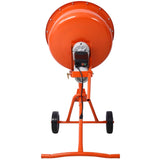 370W Portable Electric Concrete Mixer Cement Mixing Barrow Machine Mixing Mortar Handle with Wheel W46572270