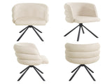 270&deg Swivel Home Office Desk Chairs Set of 2,Modern Dining Chairs, Upholstered Bedroom Chairs W757P281146