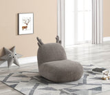 Weston 21.5"W Brown Chenille Deer-Shaped Kids Chair B061P236753