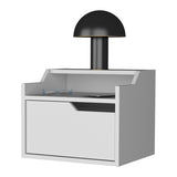 Florence Floating Nightstand with Drawer and Dual-Shelf Display B128P148710