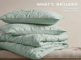 3-Piece King Comforter Set,Sage B035P408733