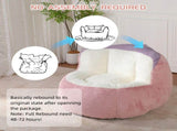 Oversized Bean Bag Chairs,Multicolor Faux Fur Couch Filled with Shredded Sponge,Large Lounger Sofa 71010083