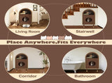 Cat Litter Box Enclosure ,-in-1 Condo Cat Bed, Cat Shelter Furniture with Two-Level Cozy Haven for 60622681