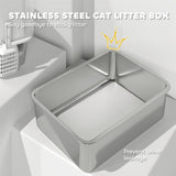 ZUN Cat Litter Box、Cat Litter Box Enclosure 77756697