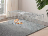 32" Live Animal Cage Trap, Heavy Duty Folding Raccoon Trap, Humane Cat Trap with Handle for Rabbits, 69987129
