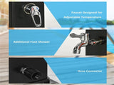 Solar heated shower 63267717