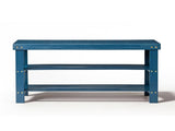 35.43"*11.02"*17.72" 3-Tier Bamboo Shoe Rack Blue 11763919