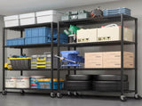 Heavy Duty Shelves 55.12" W Wire Shelving Unit with Wheels 2500LBS NSF Metal Shelves for 57263516