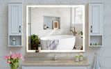 32x40 inch LED Bathroom Vanity Mirror Wall Mounted Adjustable White/Warm/Natural Lights Anti-Fog W708P176758
