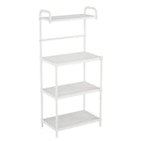 ZUN 4 layer storage shelf white 83440110