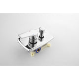 Shower System with Shower Head, Hand Shower, Slide Bar,, Shower Arm, Hose, Valve Trim, and Lever W2287P167927