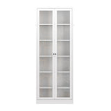 Metal Kitchen Pantry - 72" Tall Storage with 5 Adjustable Shelves, White Freestanding 19252477