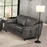 Belfast Top Grain Leather Loveseat B2705P211694