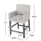 Upholstered 26 inch Counter Stool - Light Gray/Gray 71252.00LGRY