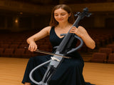 Full-size 4/4 S-type electric cello, including case, bow, rosin, headphones, connecting cable 39073114