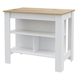 Brooklyn Kitchen Island, Three Concealed Shelves B128P148676