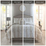 Full/Queen 4PC Faux Fur Comforter Set B03597119