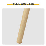 White & Wood Tone Kids Table and 2 Chairs Set, MDF, 60*60*44cm 11132323