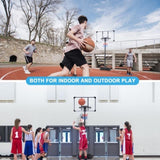 ZUN Portable Basketball Hoop & Goal Basketball Stand Height Adjustable 6.2-8.5ft with 35.4Inch 27592216