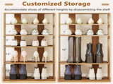 7-Tier Double-Row Shoe Rack with Adjustable Shelves, Anti-Tipping Narrow Storage Rack for Entryway 17788634