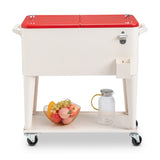 80QT 87.5*38.5*91cm Rectangular Plastic Box Iron Leg Tube Freezer Insulation 89582455