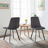 Dining Chairs Set of 2, Mid Century Modern Metel Legs for Indoor Kitchen & Dining Room Chairs B205P339998