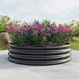 47.24*11.4" Tall Round Raised Garedn Bed,Metal Raised Beds for Vegetables, Outdoor Garden Raised 55087693
