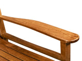 Square Wooden Rocking Chair Wavy Backboard Original Color 82239638