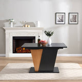 61.81 inch Extendable Dining Table with Built-in Storage, Modern Wooden Table with Sturdy W2317P251939