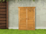 87*46.5*160cm Black Single Slope Top Fir Garden Storage Box Storage Room Yellow 40647459