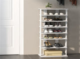 7-Tier Double-Row Shoe Rack with Adjustable Shelves, Anti-Tipping Narrow Storage Rack for Entryway 55766505