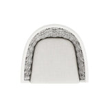 Rowan 27.5" Rope Barrel Low Back Patio Counter Stool, Set of 2, Optic White Acrylic B2719P245992