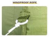 5X5FT Outdoor Canopy with 1 Sidewall Green 78578764