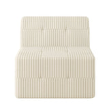 Single seat sofa Compressed Sectional Sofa Modern Minimalist Style Corduroy Couch, Sleeper Sofa for W487P230477