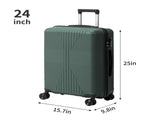 PP Trolley Case 20in 24in 28in 3PCS Suitcase Set Dark Green 86889687