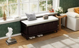 ZUN TREXM Classic Storage Bench with Cushioned Seat and Three Drawers for Entryway and Living Room N715P207812P