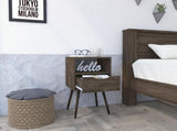 Haverson 1-Drawer 1-Shelf Nightstand Dark Walnut B06279997