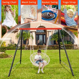 Swing Sets Backyard, Swingset Outdoor Kids, Toddler Porch Swing, Metal A-Frame Swing Stand 20732683