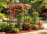 71 x 20 Inch Garden Trellis 4 Pack Rustproof Metal Decorative Trellis for Climbing Plants Outdoor 40069134