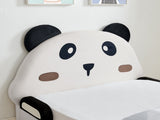 Twin Size Cute Panda-Shaped Kids Bed with Safety Soft Padded Edges, Solid Wood Toddler Bed Frame for W1413P384935